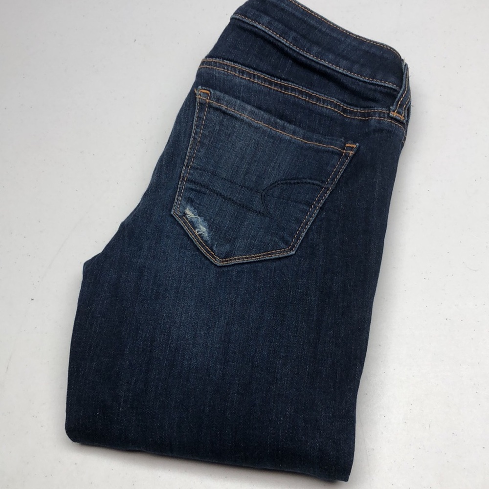 LIKE NEW AMERICAN EAGLE DISTRESS JEGGING JEANS 4/27x30 ⭐️